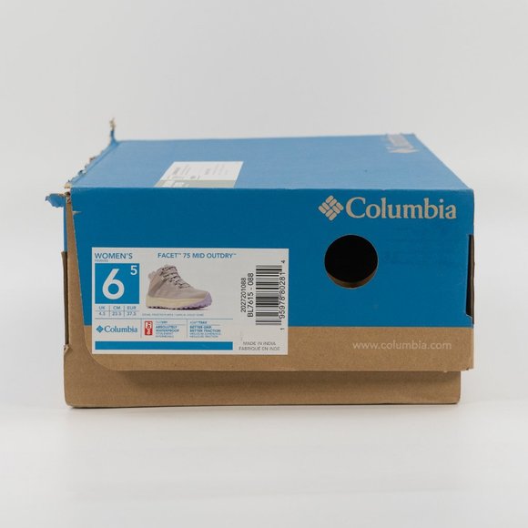 Columbia Women's Facet 75 Mid Outdry Hiking 'Steam Frosted Purple' size 6.5 - Picture 10 of 10